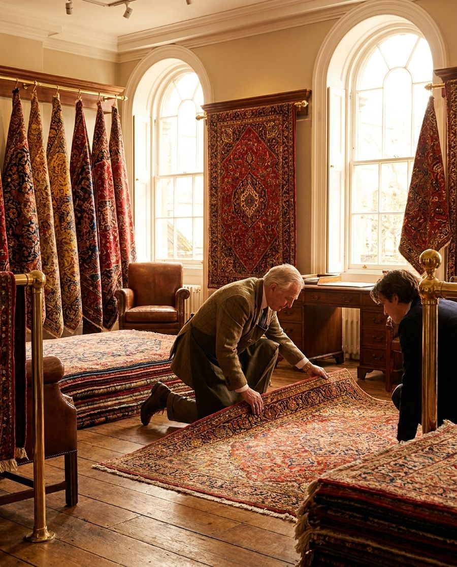 Antique rug gallery showroom