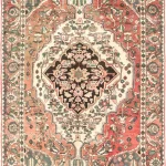 5' 2 x 9' 2 Hand Knotted Bakhtiar Persian Wool Rug
