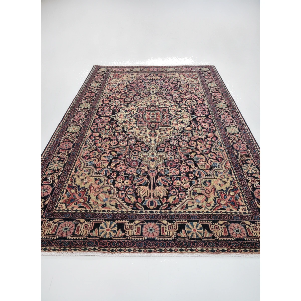 3x5-malayer-antique-rug-45-degree-angle-6 3x5 Malayer Antique Rug — 45 degree angle