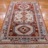 6′ x 8′ Red Fine Hand-Knotted Turkish Kazak Rug – Traditional Wool