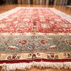 7′ x 9′ Red Fine Hand-Knotted Persian Tabriz Rug – Traditional Wool