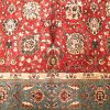 7′ x 9′ Red Fine Hand-Knotted Persian Tabriz Rug – Traditional Wool