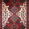4′ x 10′ Red Fine Hand-Knotted Persian Hamadan Runner – Traditional Wool - 2 4′ x 10′ Red Fine Hand-Knotted Persian Hamadan Runner – Traditional Wool