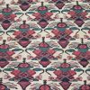 4′ x 5′ Persia Ivory Red Seneh Kilim Rug Traditional Flatwoven Wool