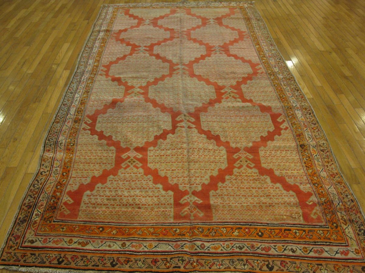 5′ x 10′ Persia Peach Meshkin Rug Traditional Hand Knotted Wool