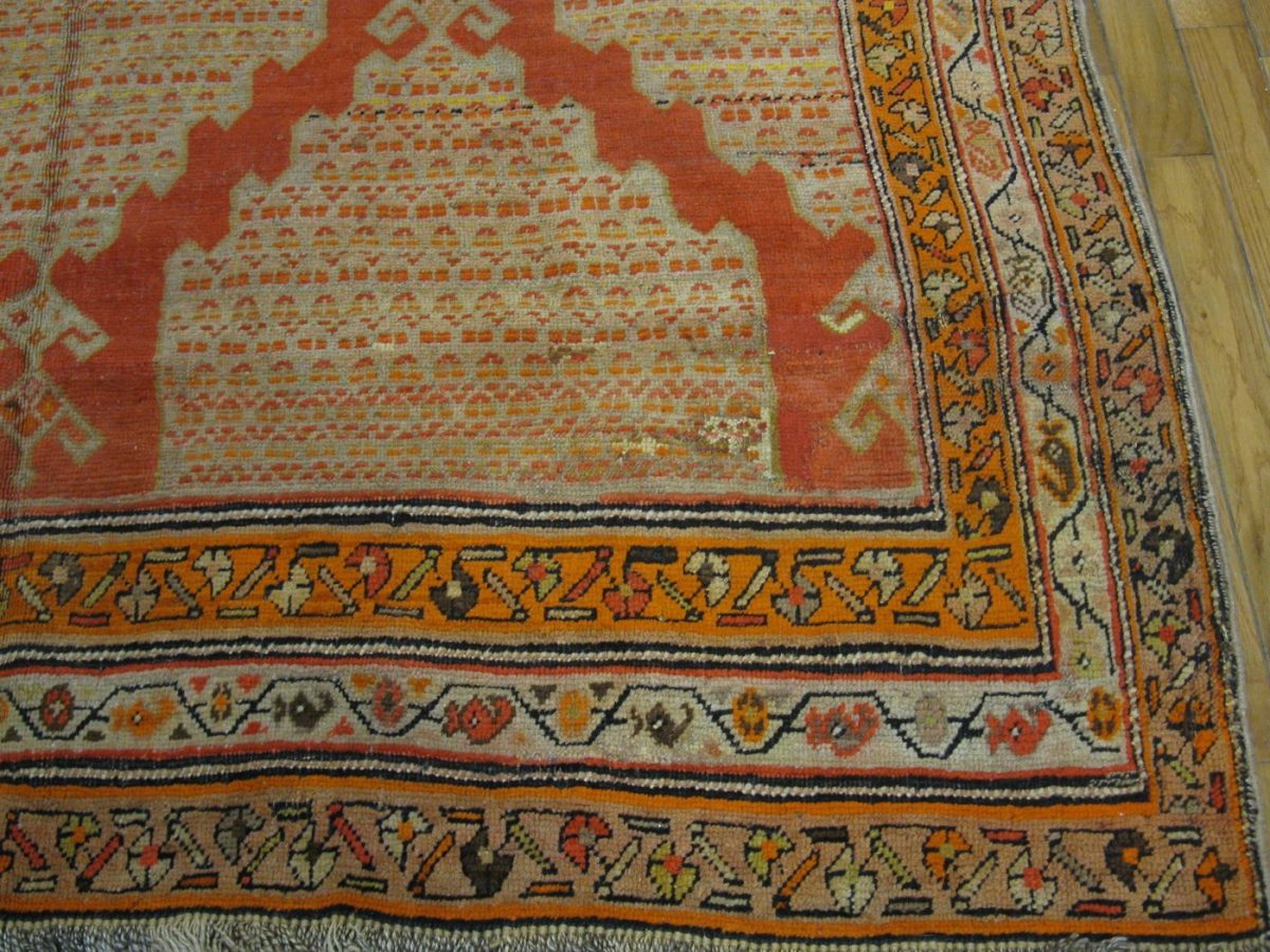 5′ x 10′ Persia Peach Meshkin Rug Traditional Hand Knotted Wool