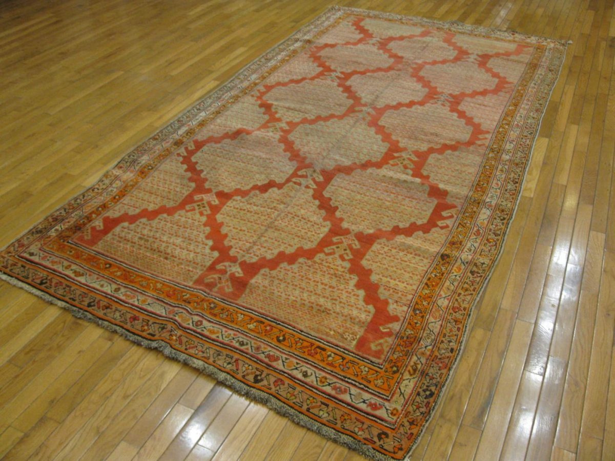 5′ x 10′ Persia Peach Meshkin Rug Traditional Hand Knotted Wool