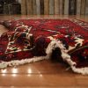 7′ x 10′ Red Fine Hand-Knotted Persian Bakhtiari Rug – Traditional Wool
