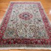 7′ x 10′ Green Fine Hand-Knotted Persian Tabriz Rug – Traditional Wool