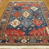7′ x 8′ New Turkish Handmade Tribal Rug – Geometric Azari Design, Hand-Knotted Wool