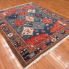 7′ x 8′ New Turkish Handmade Tribal Rug – Geometric Azari Design, Hand-Knotted Wool