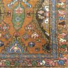 3′ x 9′ Vintage Persian Runner Rug – Traditional Hand-Knotted Wool, Geometric Medallion Design