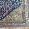 8′ x 18′ Antique Persian Karajeh Tree of Life Rug – Traditional Floral Design, Deep Navy & Ivory