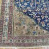 8′ x 18′ Antique Persian Karajeh Tree of Life Rug – Traditional Floral Design, Deep Navy & Ivory