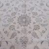 9′ x 12′ Pakistan Handmade Oriental Rug – Traditional Tabriz Floral Design, Ivory & Soft Blue