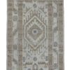 3′ x 10′ Beige Fine Hand-Knotted New Turkish Oushak Runner Rug – Transitional Wool