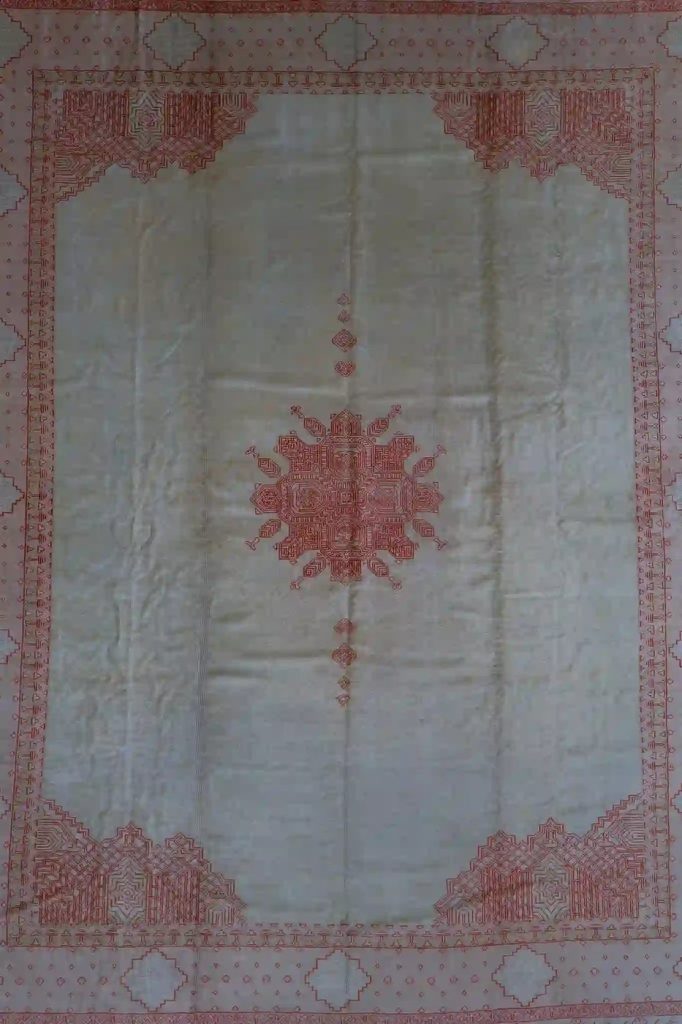 13′ x 17′ Ivory Fine Hand-Knotted Antique Turkish Oushak – Traditional Wool