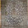 9′ x 13′ Beige Fine Hand-Knotted Persian Tabriz Rug – Traditional Wool