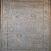8′ x 10′ Ivory Fine Hand-Knotted New Turkish Oushak Rug – Traditional Wool