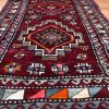 4′ x 8′ Burgundy Fine Hand-Knotted Turkish Oushak Runner Rug – Traditional Wool
