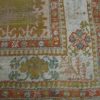 7′ x 10′ Antique Turkish Oushak Rug – Open Field Design, Soft Gold & Pastel Border