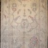 7′ x 11′ Ivory Fine Hand-Knotted Turkish Oushak Rug – Transitional Wool