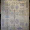 8′ x 10′ Ivory Fine Hand-Knotted Turkish Oushak Rug – Transitional Wool