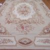 12′ x 19′ Chinese Ivory Floral Needlepoint Rug – Traditional Wool