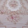 12′ x 19′ Chinese Ivory Floral Needlepoint Rug – Traditional Wool