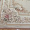 12′ x 19′ Chinese Ivory Floral Needlepoint Rug – Traditional Wool