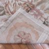 12′ x 19′ Chinese Ivory Floral Needlepoint Rug – Traditional Wool