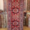 4′ x 15′ Red Fine Hand-Knotted Persian Heriz Runner – Traditional Wool