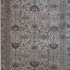 12′ x 19′ Beige Fine Hand-Knotted Turkish Sultanabad Rug – Traditional Wool