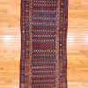 4′ x 16′ Navy Fine Hand-Knotted Antique Persian Kurdish Rug – Tribal Wool