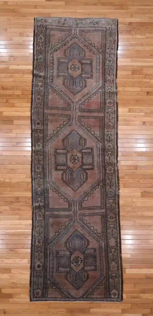 4′ x 12′ Gray Fine Hand-Knotted Turkish Oushak Rug – Vintage Runner Wool
