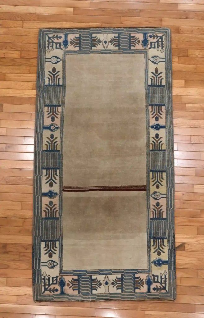3′ x 6′ Beige Fine Hand-Knotted Turkish Oushak Rug – Traditional Wool