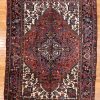 6′ x 8′ Rust Fine Hand-Knotted Persian Heriz Rug – Traditional Wool