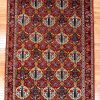 7′ x 10′ Red Fine Hand-Knotted Persian Bakhtiari Rug – Traditional Wool