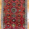 4′ x 9′ Red Hand-Knotted Vintage Turkish Anatolian Rug – Traditional Wool