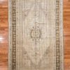 6′ x 10′ Beige Fine Hand-Knotted Turkish Oushak Rug – Vintage Wool