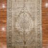 7′ x 11′ Beige Fine Hand-Knotted Turkish Oushak Rug – Vintage Wool