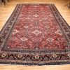 11′ x 17′ Red Fine Hand-Knotted Persian Mahal Rug – Traditional Wool