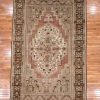 7′ x 12′ Beige Fine Hand-Knotted Turkish Oushak Rug – Vintage Wool