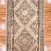 6′ x 13′ Beige Fine Hand-Knotted Central Asian Khotan Rug – Vintage Tribal Wool