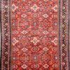 11′ x 17′ Red Fine Hand-Knotted Persian Mahal Rug – Traditional Wool