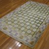 4′ x 7′ Ivory Fine Hand-Knotted Khotan Rug – Traditional Wool