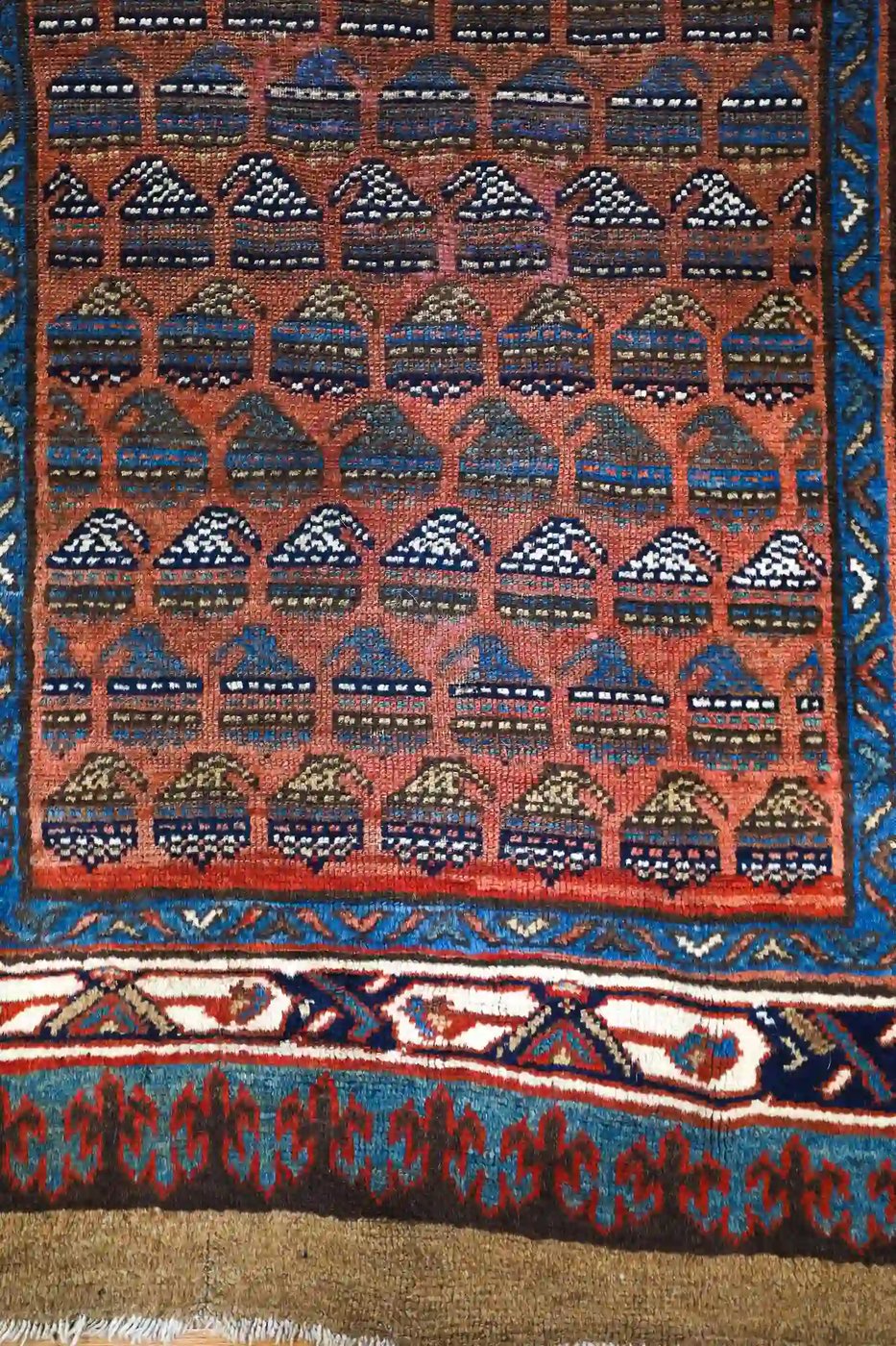 4′ x 9′ Persian Hashtroud(Camel hair) Rust Wool Runner Rug – Traditional Hand Knotted - 4 4′ x 9′ Persian Hashtroud(Camel hair) Rust Wool Runner Rug – Traditional Hand Knotted