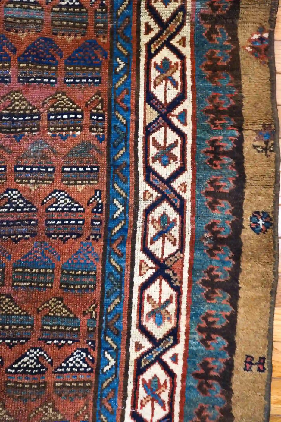 4′ x 9′ Persian Hashtroud(Camel hair) Rust Wool Runner Rug – Traditional Hand Knotted - 5 4′ x 9′ Persian Hashtroud(Camel hair) Rust Wool Runner Rug – Traditional Hand Knotted