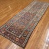 3′ x 12′ Caucasian Kazak Blue Geometric Runner Rug – Traditional Hand Knotted Wool
