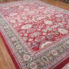 14′ x 20′ Terracotta and Sage Green Hand-Knotted Vintage Egyptian Sultanabad Design Rug – Grand Scale Wool